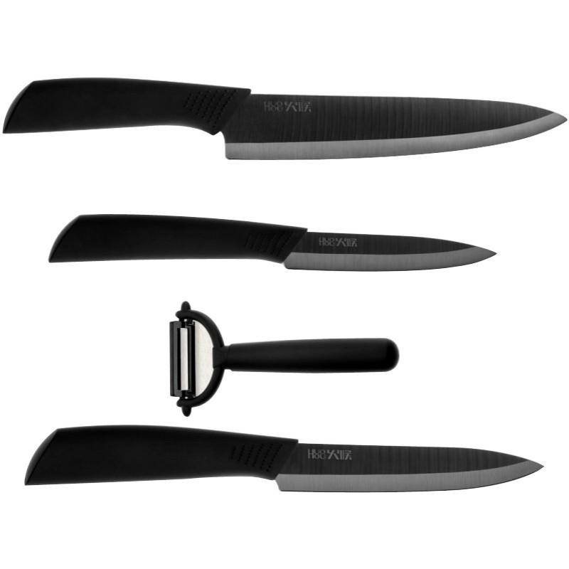 Набор ножей Xiaomi Huo Hou 4-in-1 Black: Фото 1