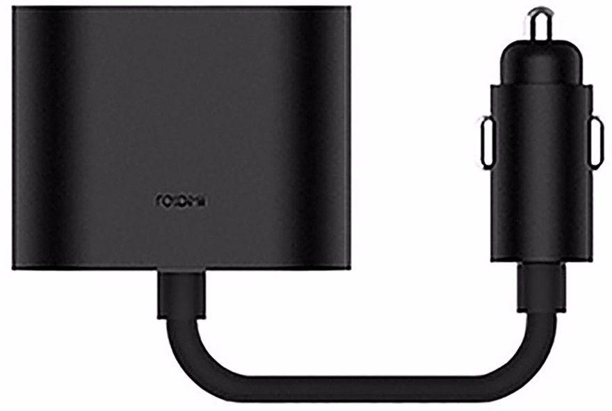 Адаптер RoidMi 1 to 2 charger adapter Black: Фото 1