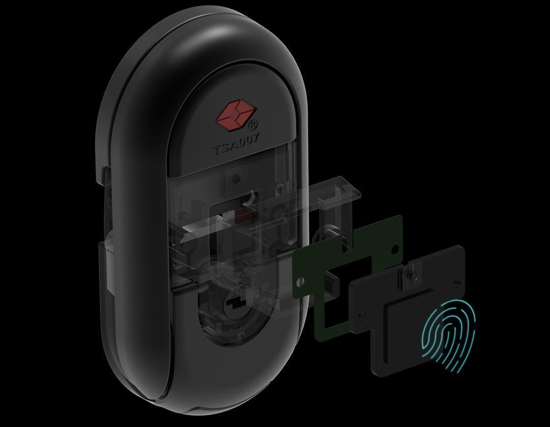 Фотография Чемодан Xiaomi 90FUN Aluminum Smart Unlock Suitcase 24'' Black Green