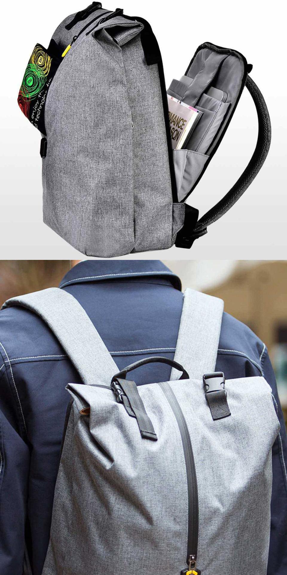 Рюкзак Xiaomi NINETYGO Outdoor Leisure Backpack Grey: Фото 5