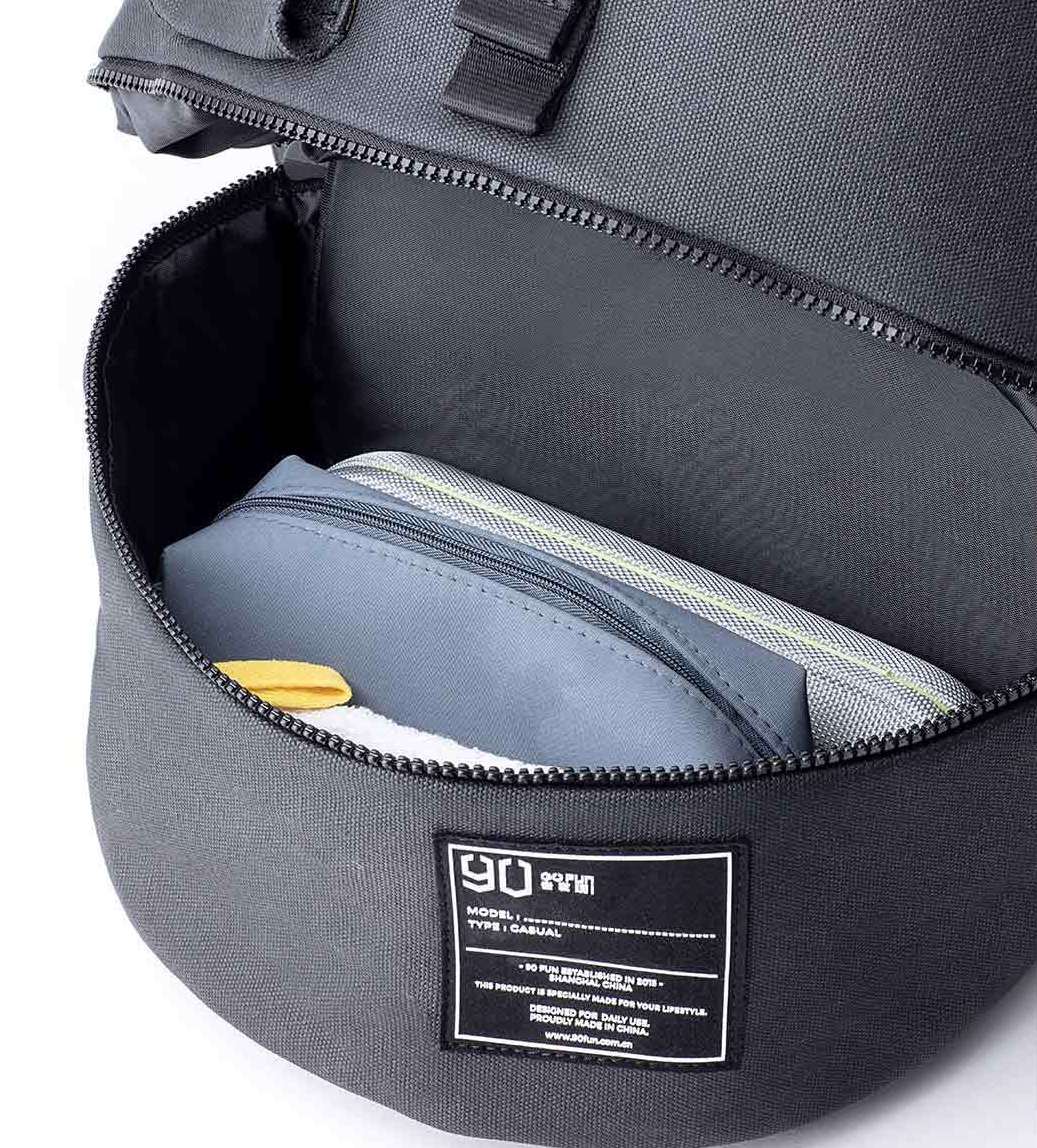 Рюкзак Xiaomi 90FUN Chic Casual Backpack Small Black: Фото 3