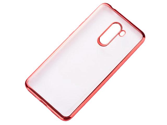 Чехол Yotrix GlitterSoft для Xiaomi Pocophone F1 (красный, гелевый): Фото 1