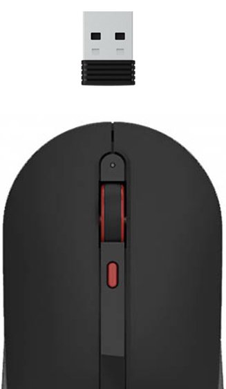 Фотография Беспроводная мышь Xiaomi MIIIW Wireless Office Mouse Black