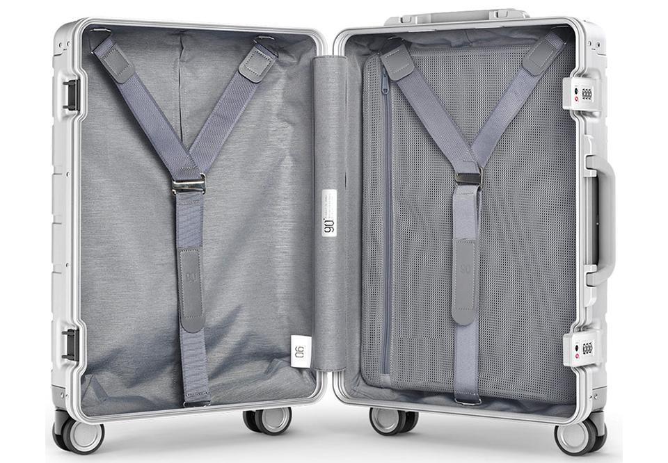 Чемодан Xiaomi MiJia Metal Suitcase 20" Silver: Фото 5