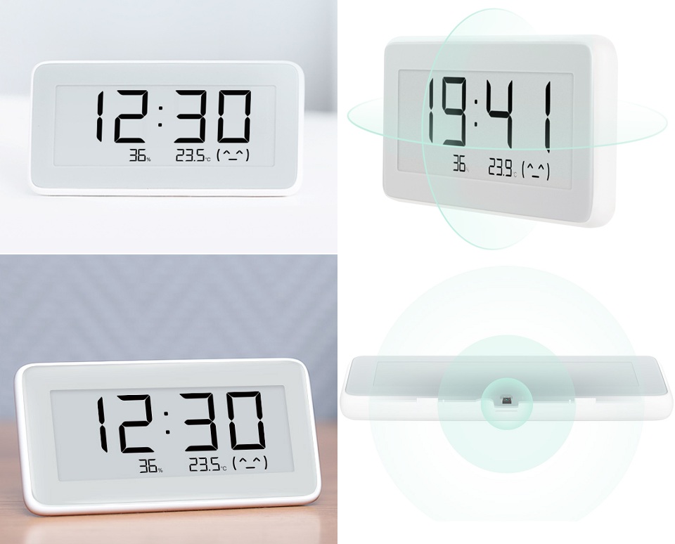 Часы-термогигрометр Xiaomi Temperature and Humidity Monitor Clock (LYWSD02MMC): Фото 4