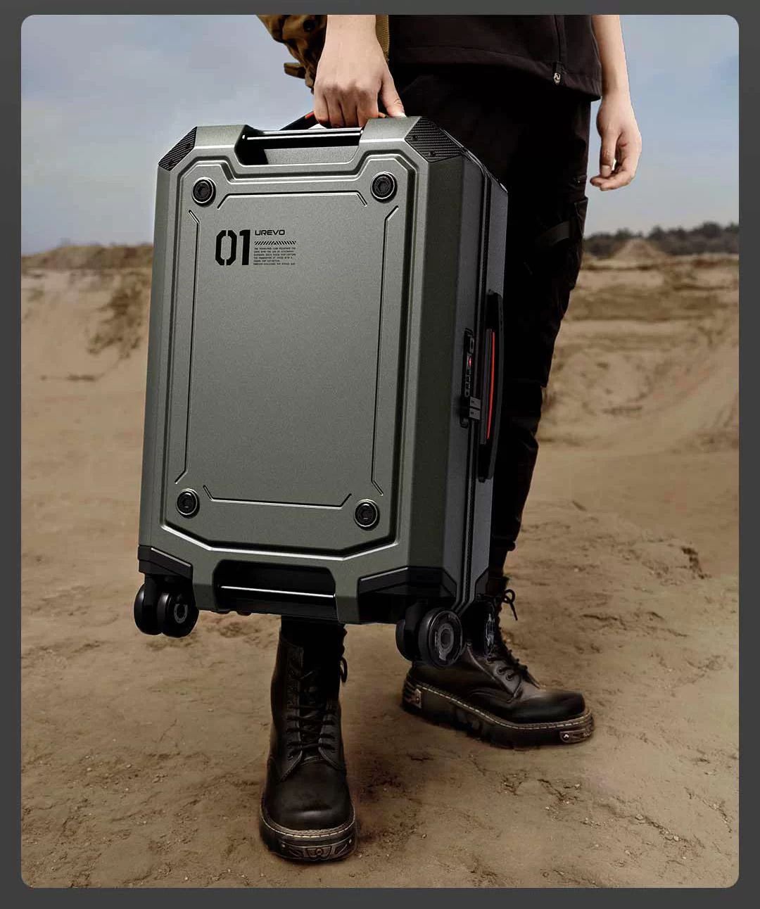 Картинка Чемодан Xiaomi Urevo Sahara Luggage 28" Black