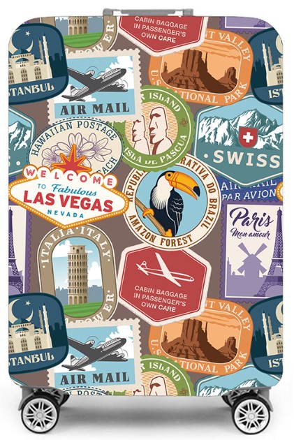 Чехол для чемодана 20' Travelsky Las Vegas S: Фото 1