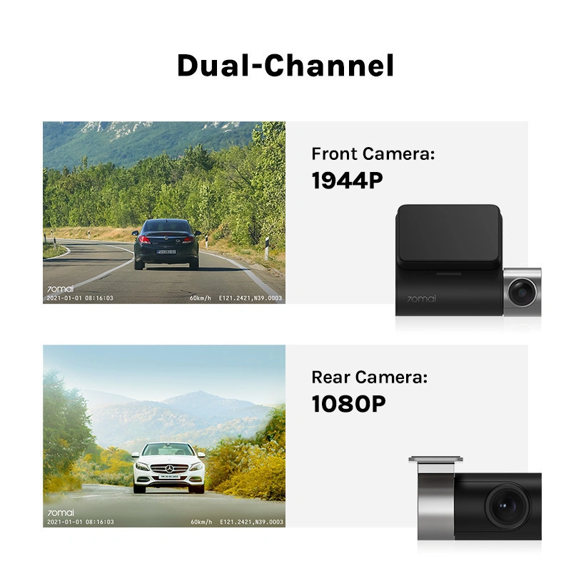 Цена Видеорегистратор Xiaomi 70mai Dash Cam Pro Plus +Rear Cam Kit (A500S-1)