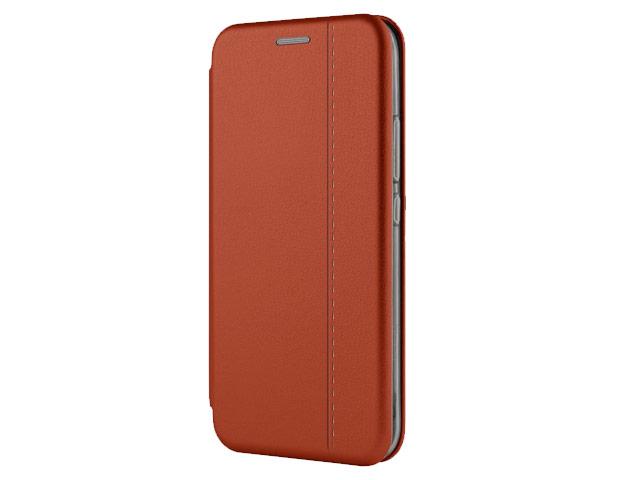 Чехол Yotrix FolioCase для Xiaomi Redmi Note 7 (коричневый, кожаный): Фото 1