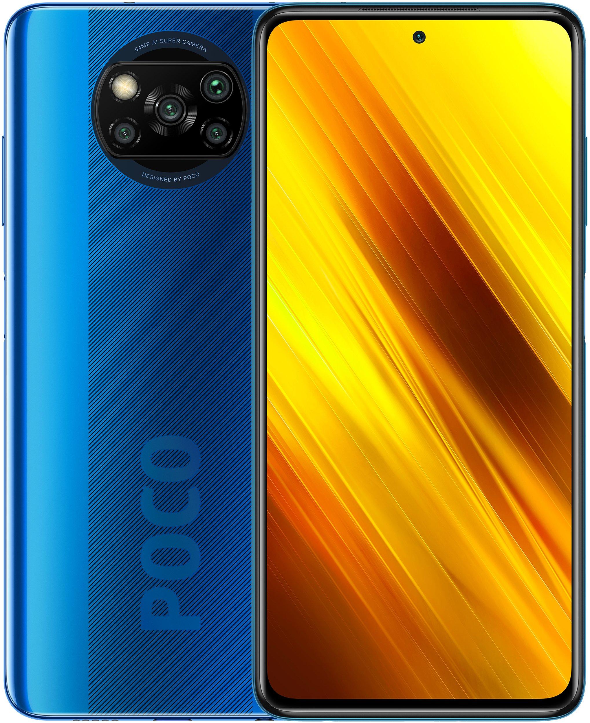Фото Смартфон Xiaomi Poco X3 6/64Gb Cobalt Blue