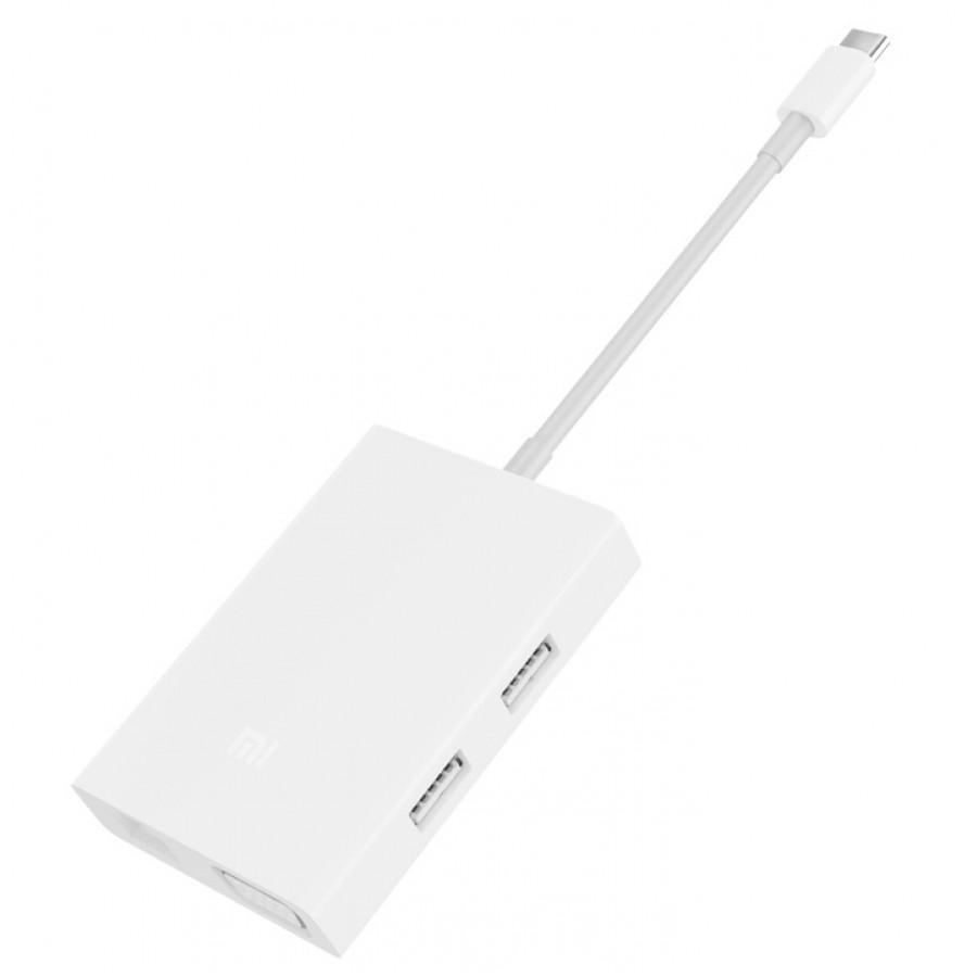 Цена Адаптер Xiaomi Mi Multi-Adapter с USB-C на VGA и Ethernet (JGQ4005TY)