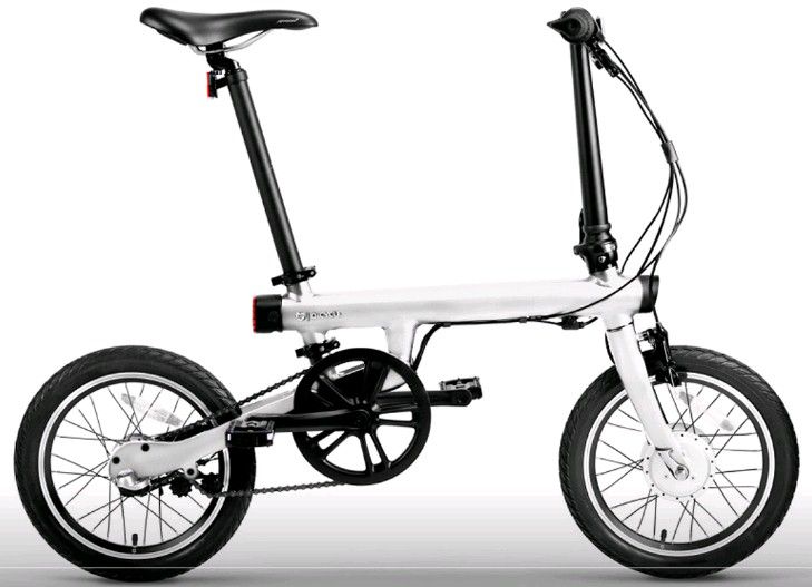 Фотография Электрический велосипед Xiaomi Mi QiCYCLE Folding Electric Bicycle White