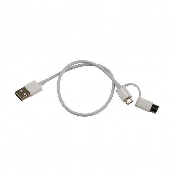Картинка Кабель Xiaomi Mi 2-in-1 USB (Micro USB to Type C) 30cm