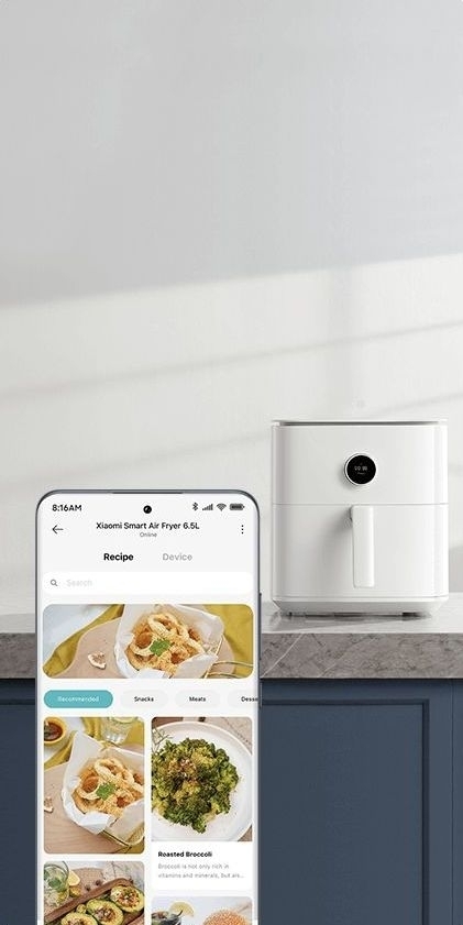 Картинка Аэрогриль Xiaomi Smart Air Fryer White (MAF10)