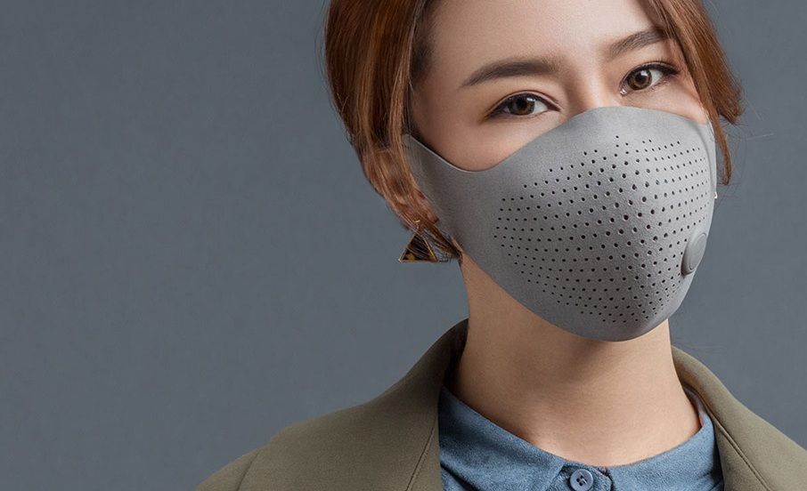 Цена Маска для очистки воздуха Xiaomi MiJia AirWear Mask Grey