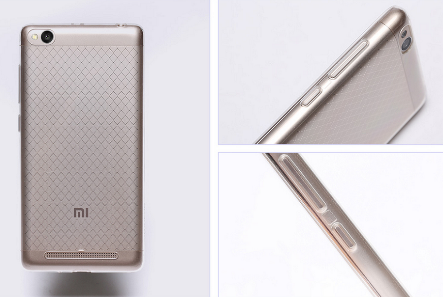 Чехол прозрачный Silicon Case для Xiaomi Redmi 3: Фото 4