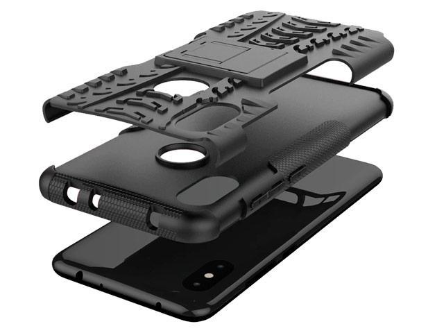 Фотография Чехол Yotrix Shockproof case для Xiaomi Redmi Note 6 (черный, пластиковый)