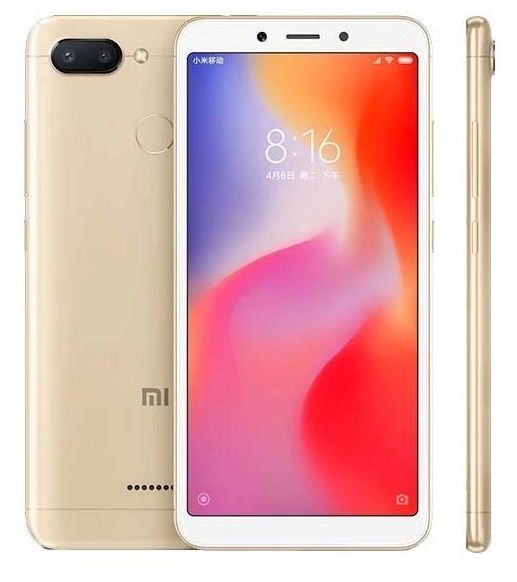 Фото Смартфон Xiaomi Redmi 6 32Gb Gold