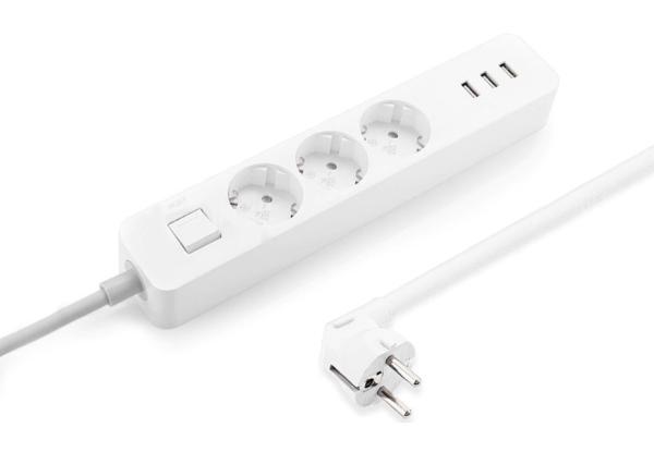 Картинка Удлинитель Mi Power Strip 3 розетки и 3 USB порта White (EU)