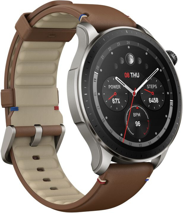 Фотография Умные часы Xiaomi Amazfit GTR 4 Brown Leather (A2166)