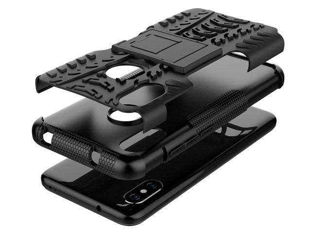 Фотография Чехол Yotrix Shockproof case для Xiaomi Redmi 6 pro (черный. пластиковый)