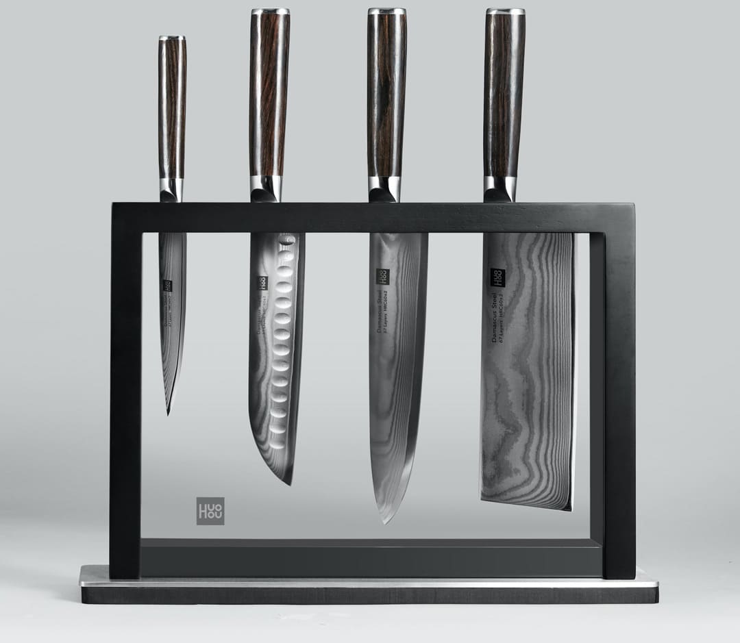 Набор ножей Xiaomi Huo Hou Damask Steel Knife Set 5 pcs. (HU0073): Фото 2