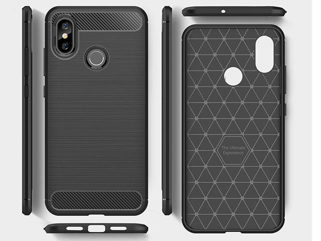 Картинка Чехол Yotrix Rugged Armor для Xiaomi Mi 8 (черный. гелевый)