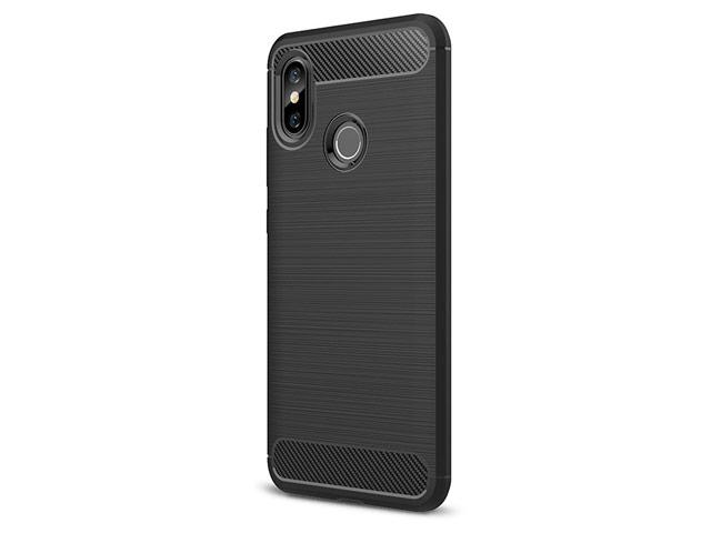 Чехол Yotrix Rugged Armor для Xiaomi Mi 8 (черный. гелевый)