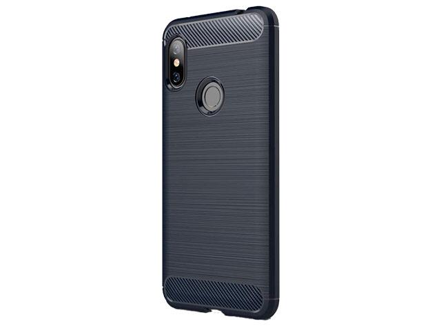 Чехол Yotrix Rugged Armor для Xiaomi Redmi Note 6 (синий, гелевый)