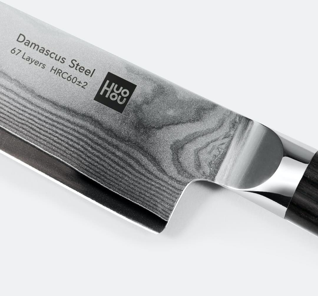 Набор ножей Xiaomi Huo Hou Damask Steel Knife Set 5 pcs. (HU0073): Фото 5