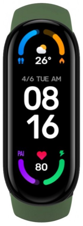 Фитнес-браслет Xiaomi Mi Band 6 Olive: Фото 1