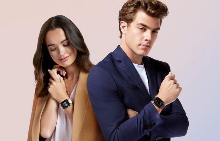 Парень и девушка надели часы Xiaomi Amazfit GTS
