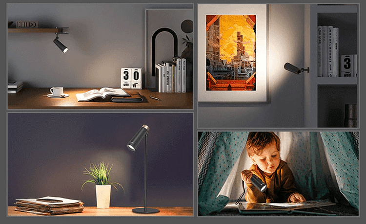 Лампа настольная Xiaomi Yeelight 4-in-1 Rechargeable Desk Lamp Black (YLYTD-0011)