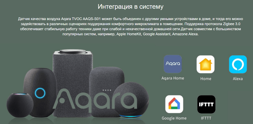 Датчик воздуха Xiaomi Aqara TVOC Air Quality Sensor (AAQS-S01)