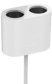 Адаптер RoidMi 1 to 2 charger car adapter White