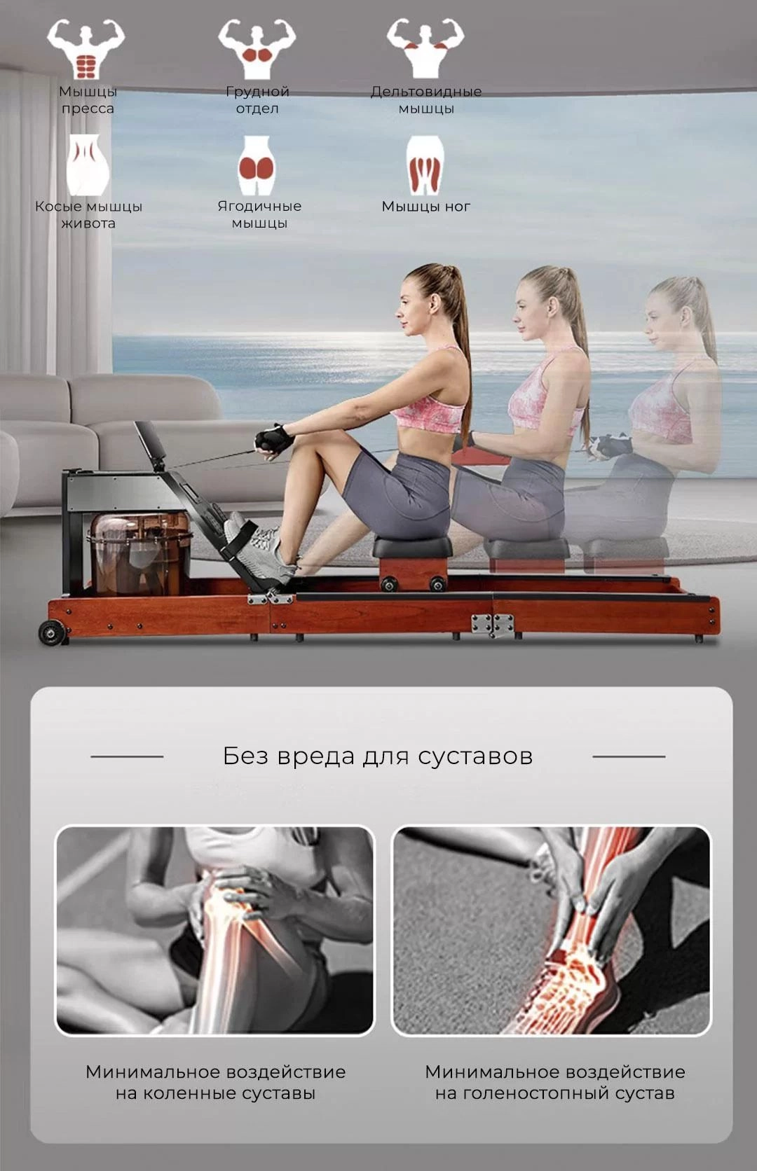 Купить Гребной тренажер Xiaomi KINGSMITH Rowing Machine