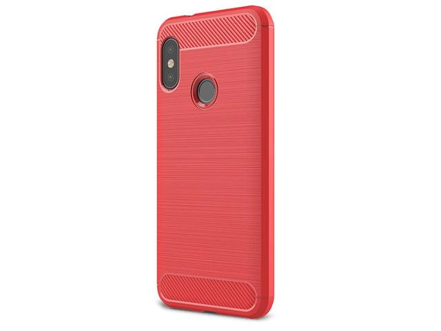 Фото Чехол Yotrix Rugged Armor для Xiaomi Redmi 6 pro (красный. гелевый)