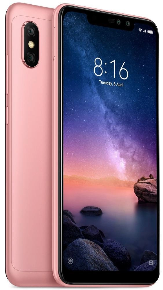 Картинка Смартфон Xiaomi Redmi Note 6 Pro 64Gb Rose Gold