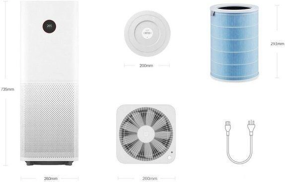 Цена Очиститель воздуха Xiaomi Mi Air Purifier 2S