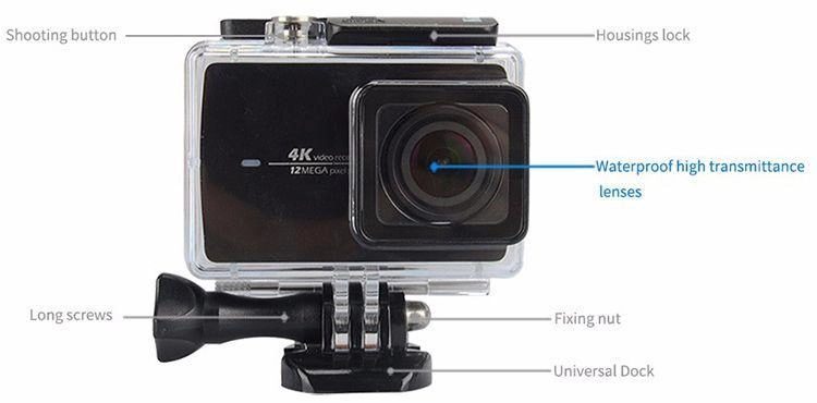 Экшн-камера Xiaomi YI 4K Action Camera with Waterproof Case Казахстан