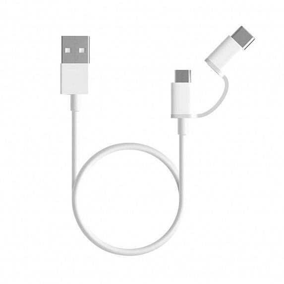 Цена Кабель Xiaomi Mi 2-in-1 USB (Micro USB to Type C) 100cm
