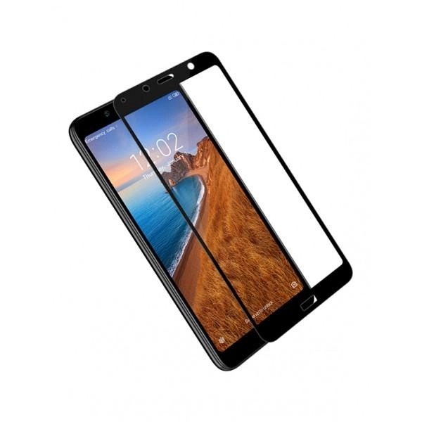 Фотография Защитное стекло 5D Glass для Xiaomi Redmi 7A (чёрное)