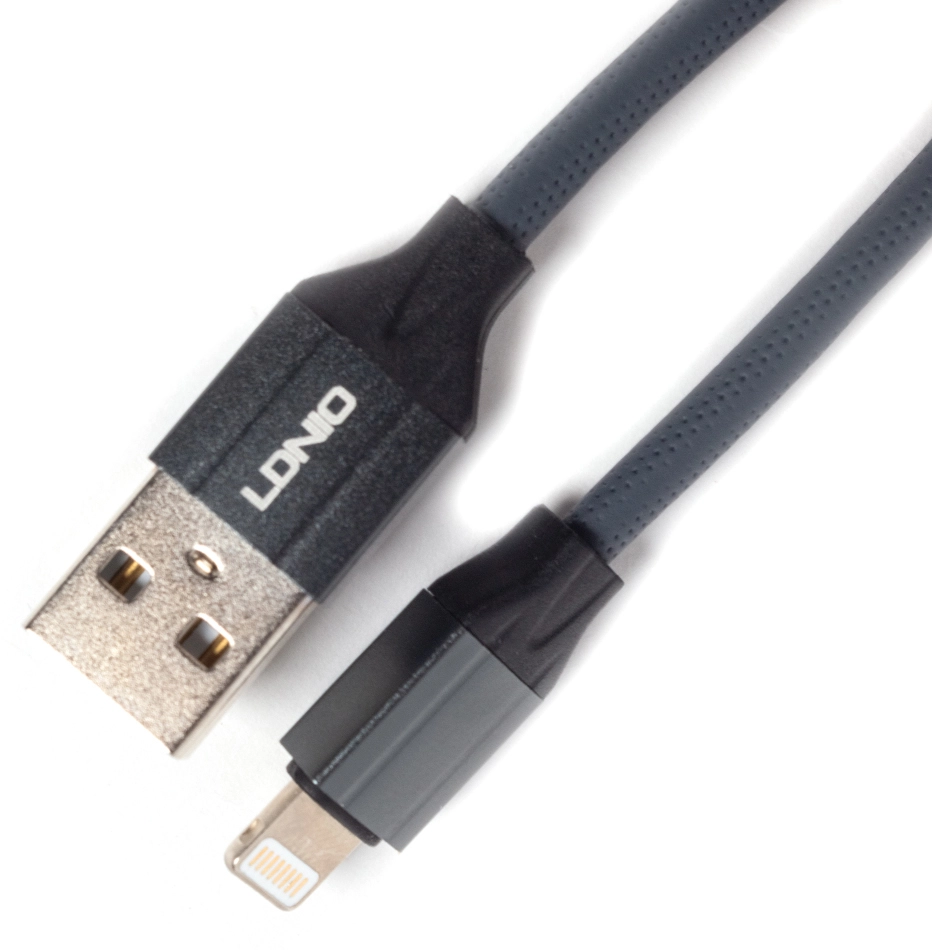 Фото Кабель LDNIO LS441 USB-Lightning Grey 1.0 m (90765)