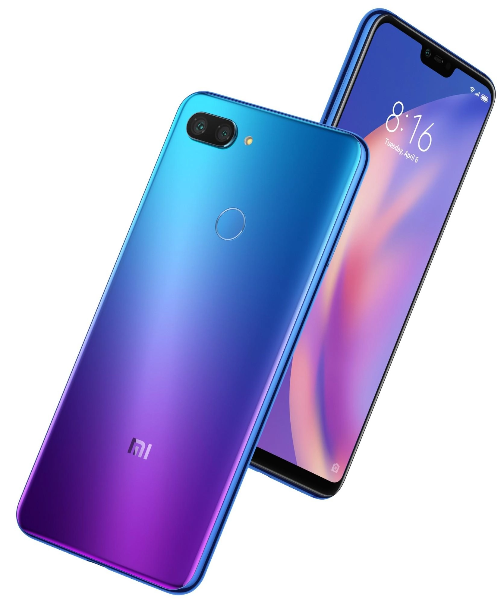 Фото Смартфон Xiaomi Mi 8 Lite 128Gb Aurora Blue