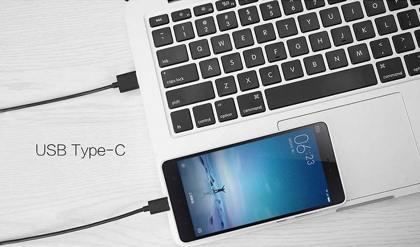 Картинка Кабель Xiaomi Mi Braided USB Type-C 100cm (Black)