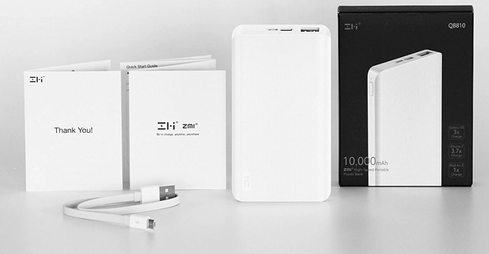 Power Bank Xiaomi ZMI 10000 mAh White (QB810) Казахстан