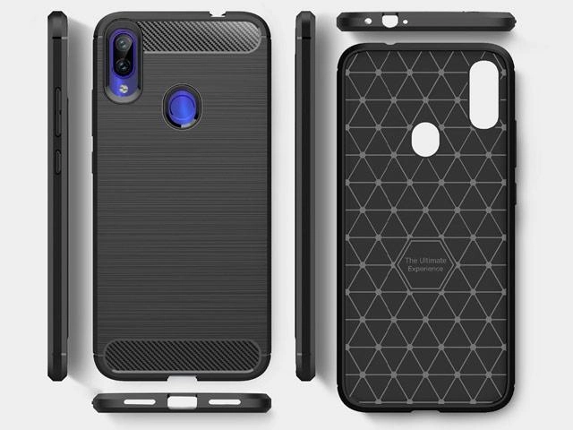 Картинка Чехол Yotrix Rugged Armor для Xiaomi Redmi Note 7 (красный, гелевый)