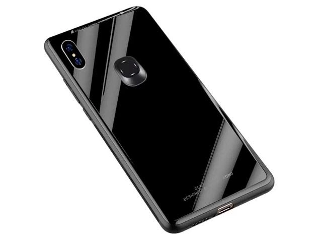 Фото Чехол Yotrix GlassCase для Xiaomi Redmi 6 pro (черный, гелевый/стеклянный)