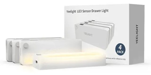 Фото Светильник c датчиком движения Xiaomi Yeelight Sensor Drawer Light Белый (YLCTD001) 4 шт