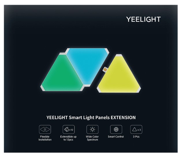 Фотография Световая панель Xiaomi Yeelight Smart Light Panels 3pcs Extension (YLFWD-0013)